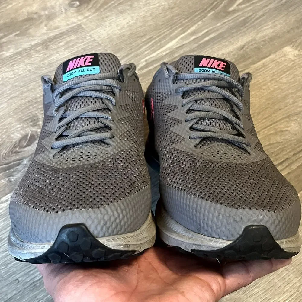 Nike Zoom All Out 2 Athletic Cross‎ Training Shoes Gray Pink Men 12 UK 11 EU 46